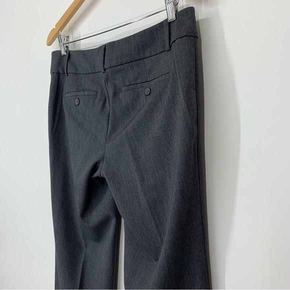 LOFT Outlet Solid Gray Original Dress Trouser Pants Crease Detail Size 6 - Picture 9 of 16